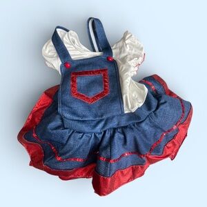 Weissman Blue and Red Kids Dress